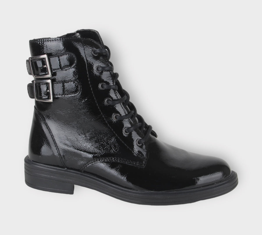 Ti Comos Veterboots Zwart - Justina Nero Verniciata - 2510004-001