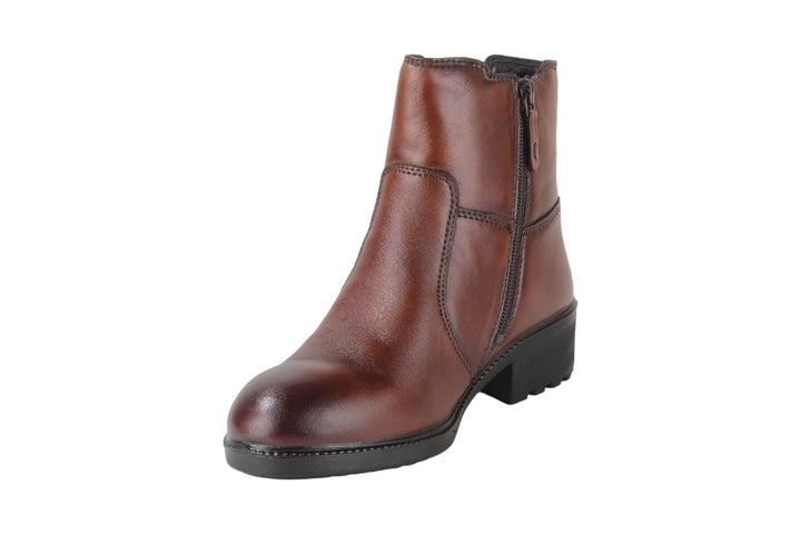 Enkellaarzen Cognac - Aurora Cuoio - 2530001-340