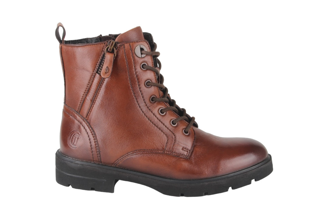 Enkellaarzen Cognac - Emma Cuoio - 2510002-340