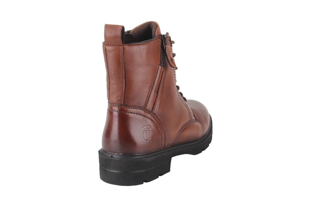 Enkellaarzen Cognac - Emma Cuoio - 2510002-340