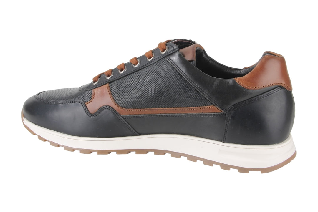 Sneakers Donkerblauw - Riccardo Blu Scuro-Cuoio - 1360002-830