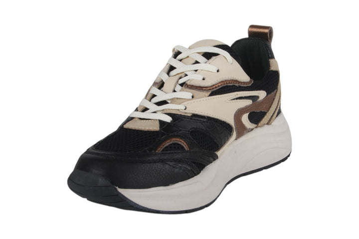Sneakers Zwart combi - Elena Nero / Beige - 2360004-090