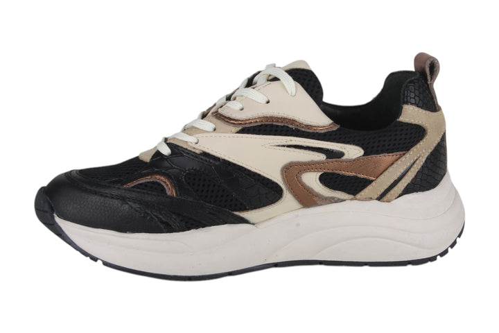 Sneakers Zwart combi - Elena Nero / Beige - 2360004-090