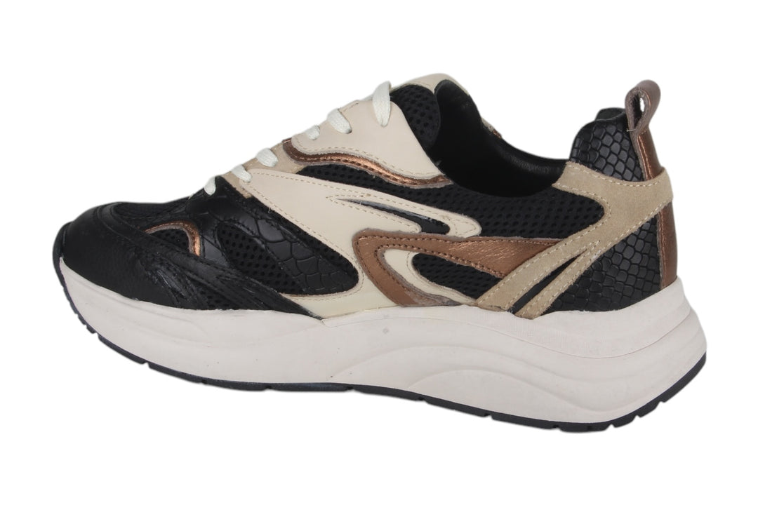 Sneakers Zwart combi - Elena Nero / Beige - 2360004-090