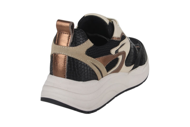 Sneakers Zwart combi - Elena Nero / Beige - 2360004-090