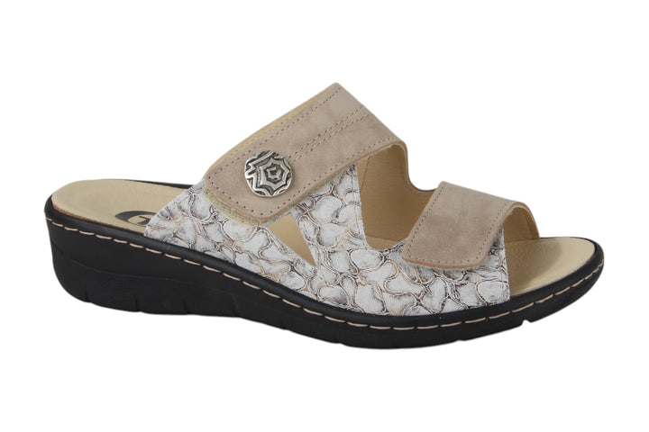Slippers Taupe combi - Camilla Tortora - 2710002-450