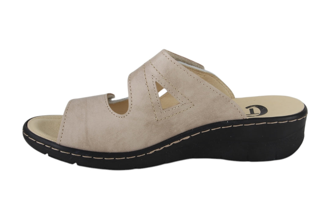 Slippers Taupe combi - Camilla Tortora - 2710002-450