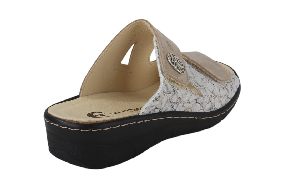 Slippers Taupe combi - Camilla Tortora - 2710002-450