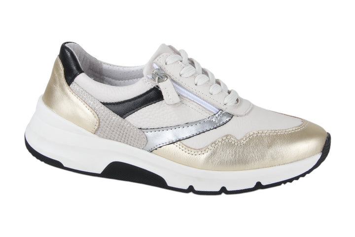 Sneakers Goud combi - Elvina Oro-Bianco - 2360004-A-920