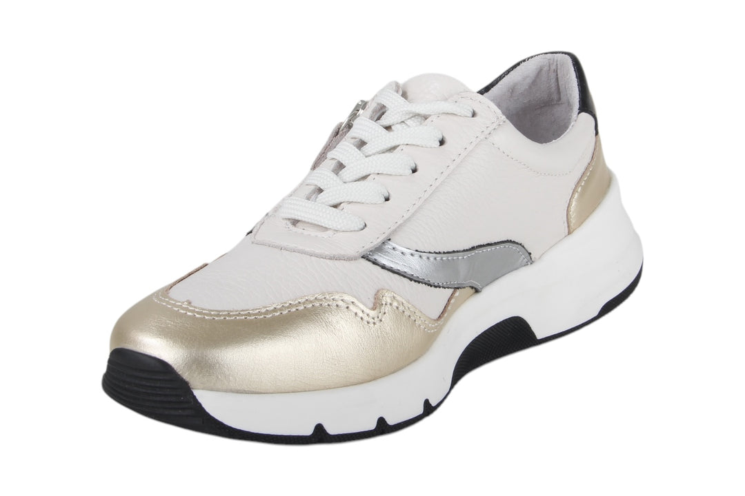 Sneakers Goud combi - Elvina Oro-Bianco - 2360004-A-920