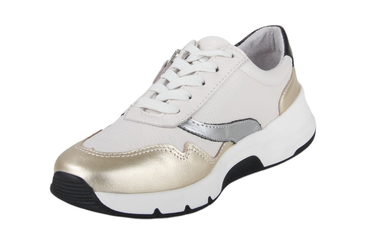 Sneakers Goud combi - Elvina Oro-Bianco - 2360004-A-920