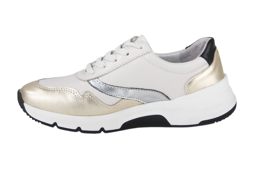 Sneakers Goud combi - Elvina Oro-Bianco - 2360004-A-920
