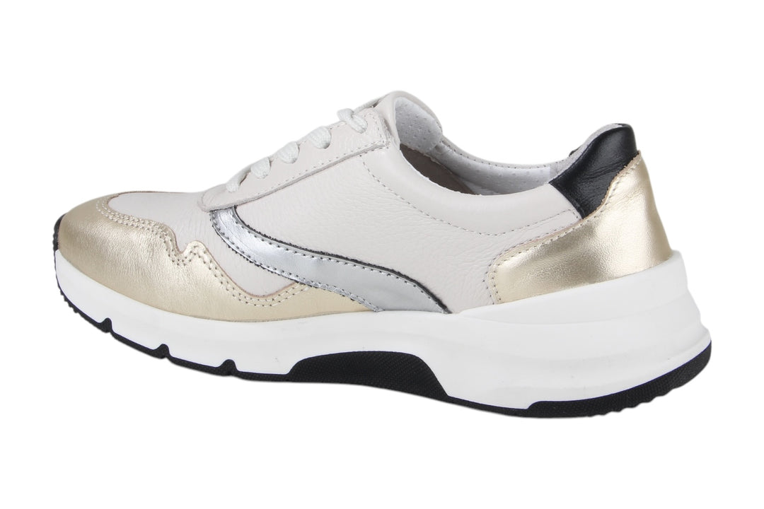 Sneakers Goud combi - Elvina Oro-Bianco - 2360004-A-920
