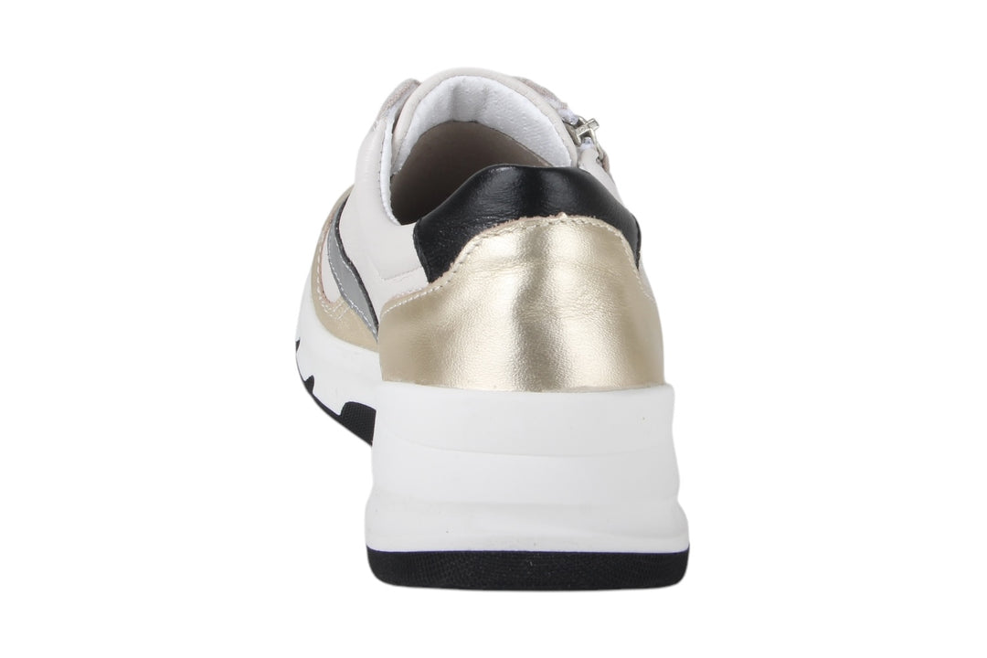 Sneakers Goud combi - Elvina Oro-Bianco - 2360004-A-920