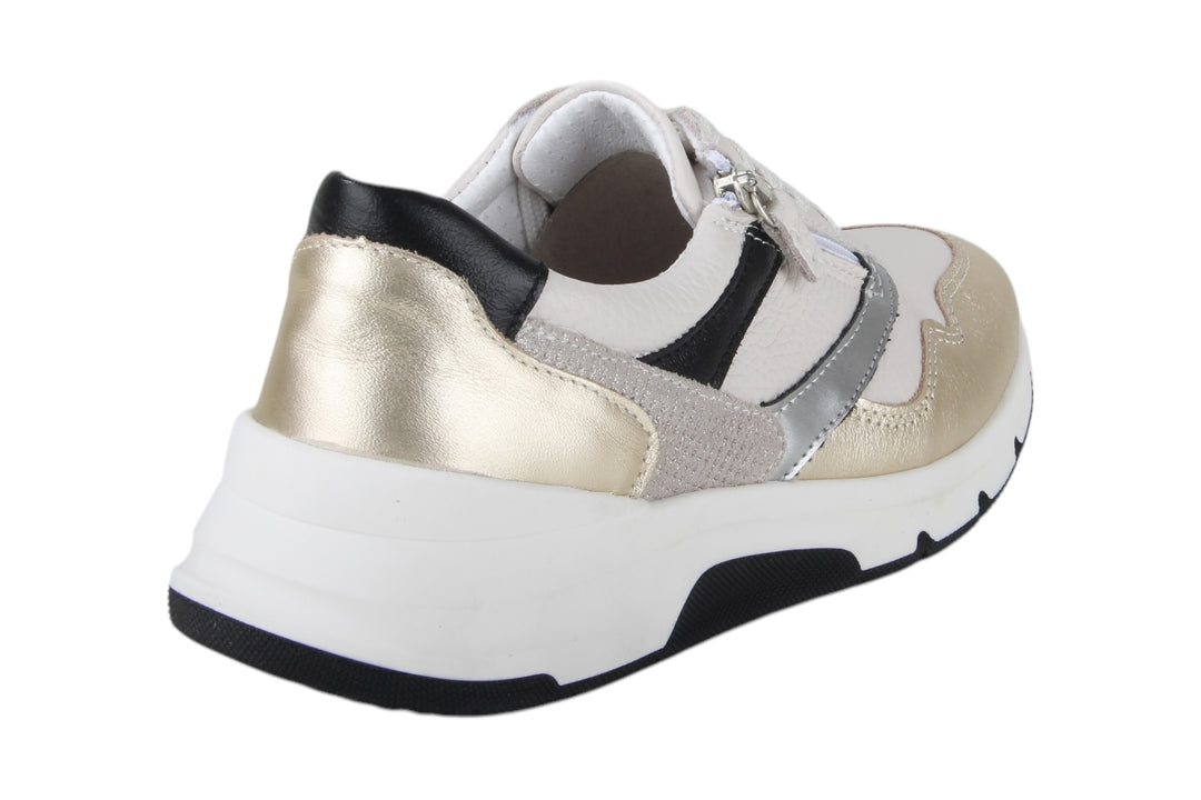 Sneakers Goud combi - Elvina Oro-Bianco - 2360004-A-920