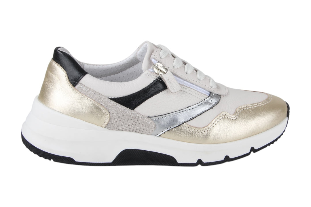 Sneakers Goud combi - Elvina Oro-Bianco - 2360004-A-920