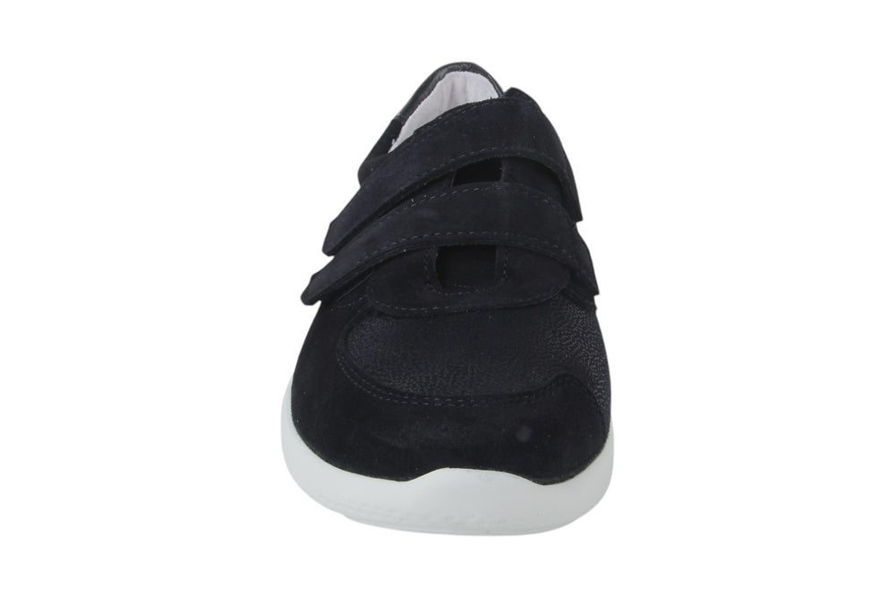 Instappers Donkerblauw - Kamelia Stretch Blu Scuro-Bianco - 2490001-830