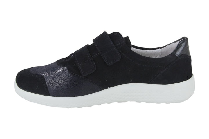 Instappers Donkerblauw - Kamelia Stretch Blu Scuro-Bianco - 2490001-830
