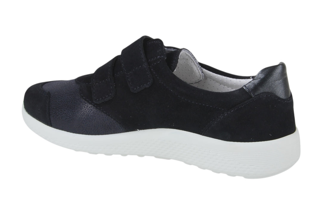 Instappers Donkerblauw - Kamelia Stretch Blu Scuro-Bianco - 2490001-830