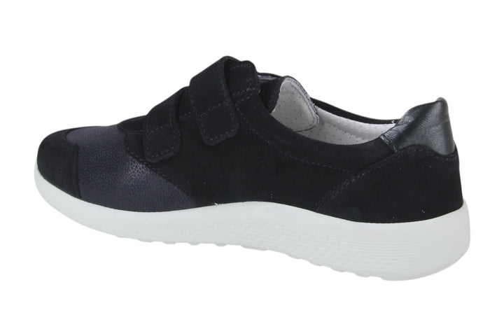 Instappers Donkerblauw - Kamelia Stretch Blu Scuro-Bianco - 2490001-830