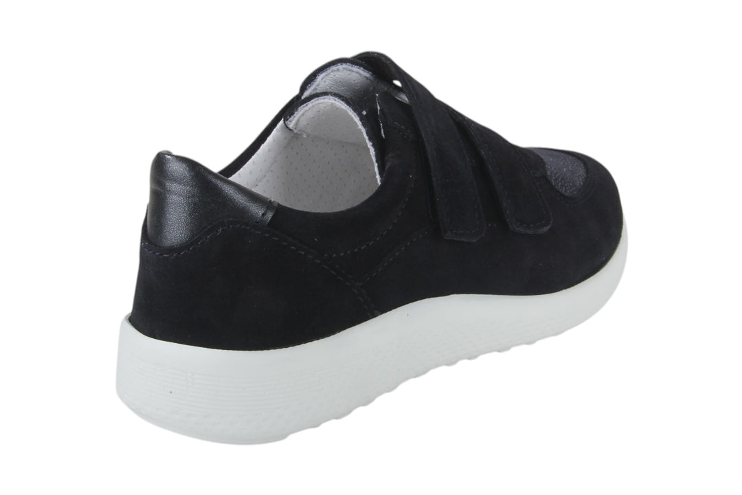 Instappers Donkerblauw - Kamelia Stretch Blu Scuro-Bianco - 2490001-830
