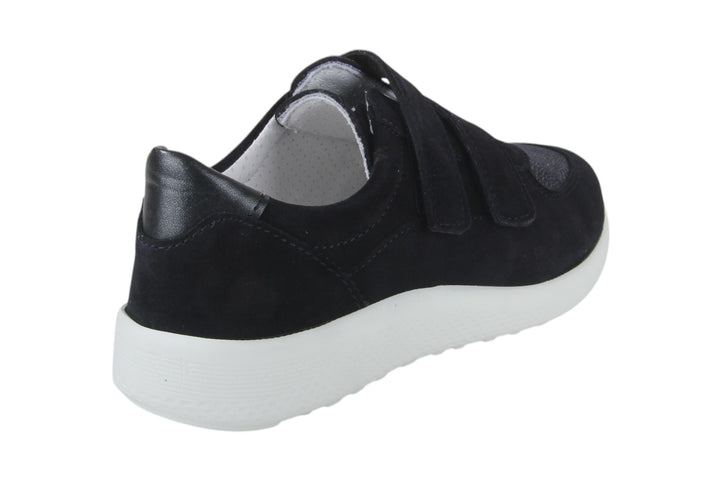 Instappers Donkerblauw - Kamelia Stretch Blu Scuro-Bianco - 2490001-830