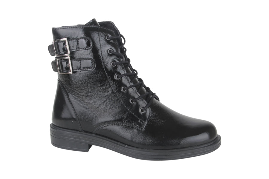 Enkellaarzen Zwart - Justina-K Nero Verniciata - 2510005-001