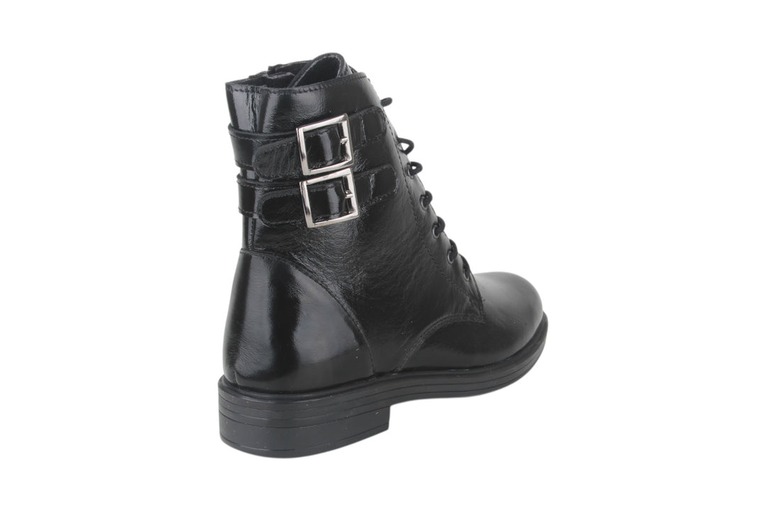 Enkellaarzen Zwart - Justina-K Nero Verniciata - 2510005-001