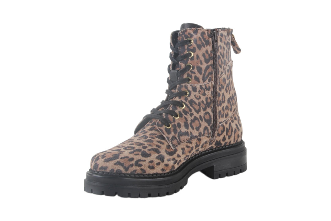 Enkellaarzen Beige combi - Ines Leopardo Beige - 2520008-493