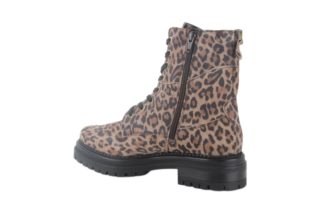 Enkellaarzen Beige combi - Ines Leopardo Beige - 2520008-493