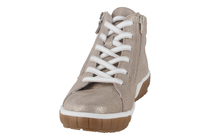 Enkellaarzen Beige - Evelina Crema Lucido - 2520013-400