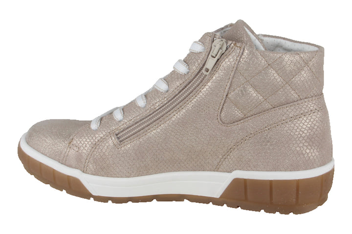 Enkellaarzen Beige - Evelina Crema Lucido - 2520013-400