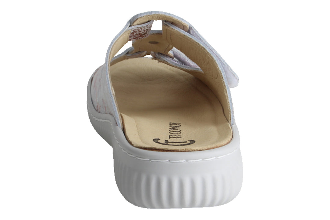 Slippers Multicolor - Slipper Klittenband - Carmelina Bianco Metallizzato - 2710005-190