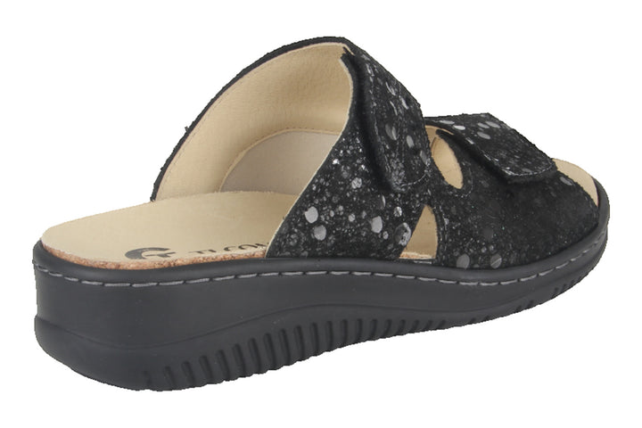 Slippers Zwart - Slipper Klittenband - Eleonora Nero - 2710006-000