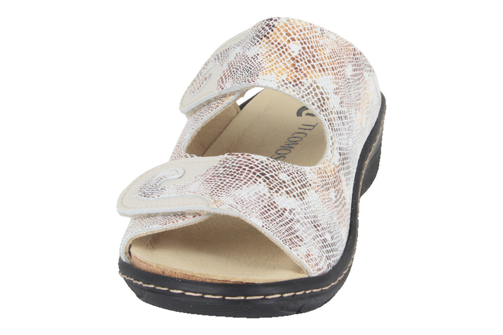 Slippers Beige combi - Slipper Klittenband - Dervilia Combi Beige - 2710007-490