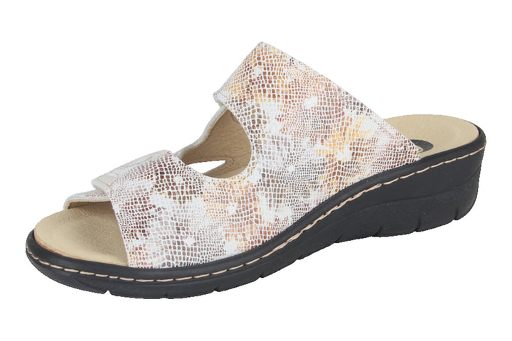 Slippers Beige combi - Slipper Klittenband - Dervilia Combi Beige - 2710007-490