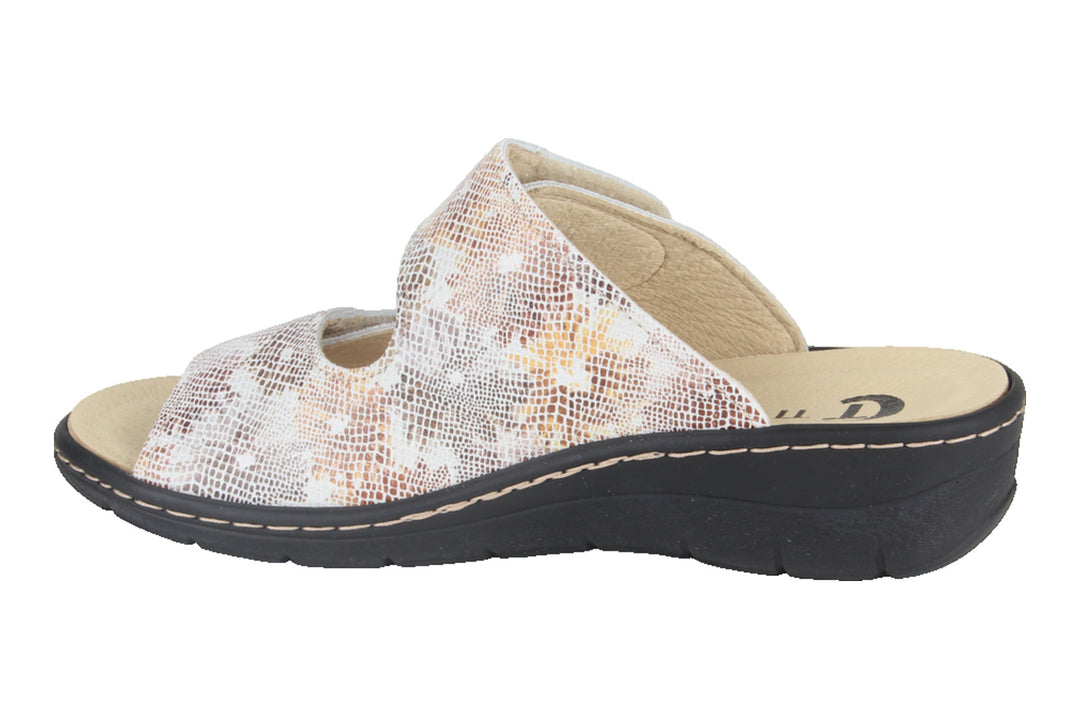 Slippers Beige combi - Slipper Klittenband - Dervilia Combi Beige - 2710007-490