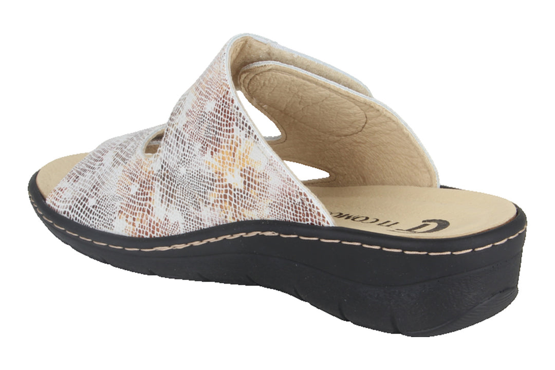 Slippers Beige combi - Slipper Klittenband - Dervilia Combi Beige - 2710007-490