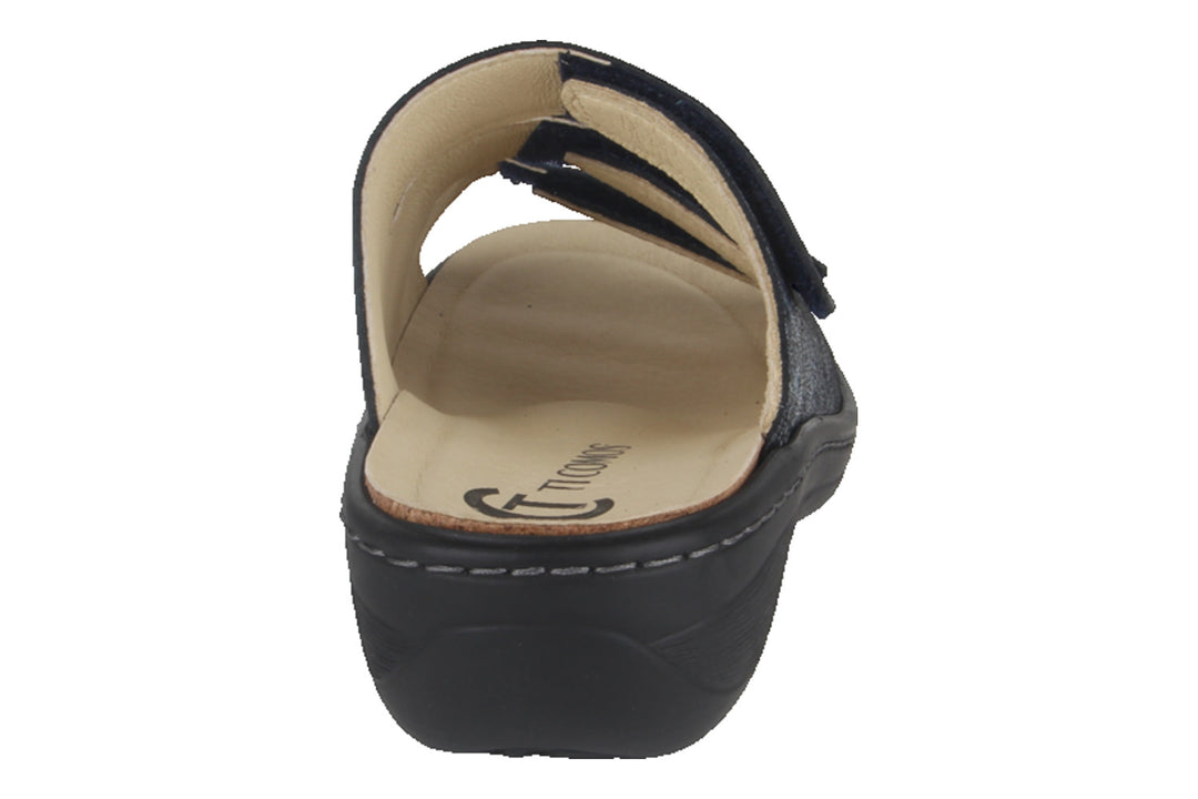 Slippers Donkerblauw - Slipper Klittenband - Alberta Blu Scuro - 2710008-830