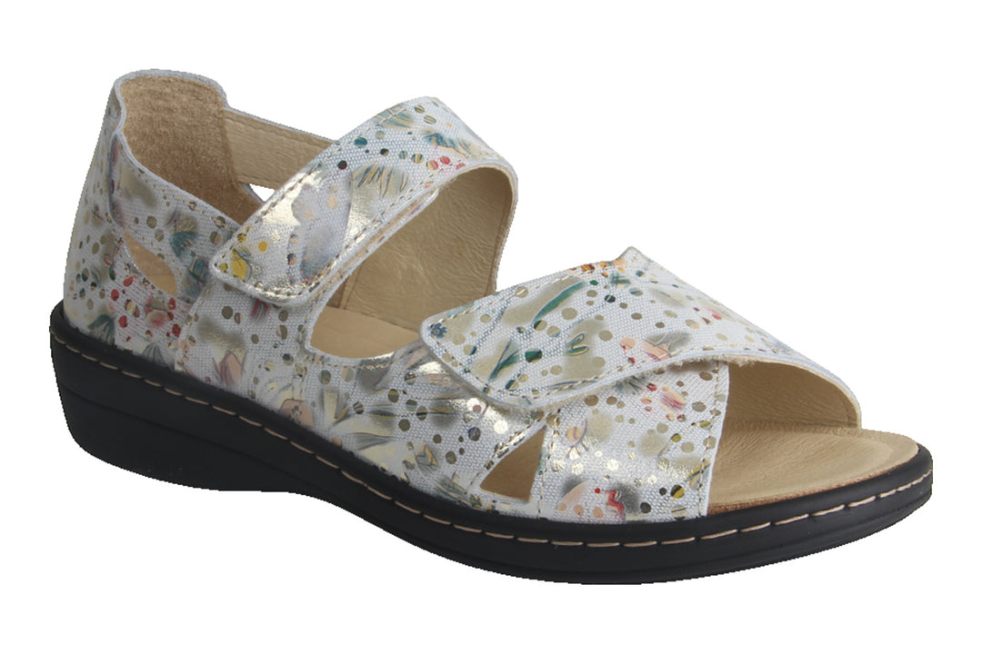 Sandalen Goud combi - Sandaal Dichte Hiel - Abriana Combi Oro - 2860011-920