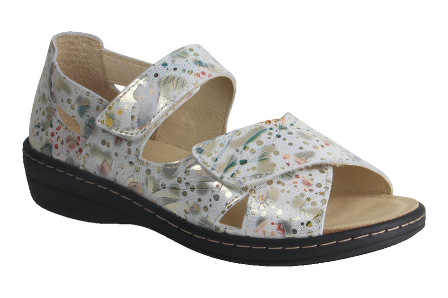 Sandalen Goud combi - Sandaal Dichte Hiel - Abriana Combi Oro - 2860011-920